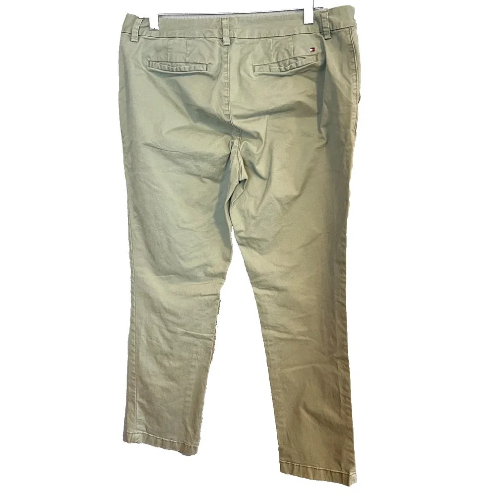 Tommy Hilfiger Ankle A La Cheville Pants Women's Light Olive Green Size 12